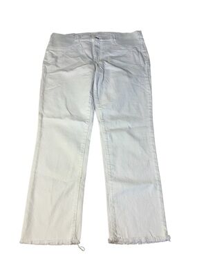 Joe's Jeans The Lara Mid Rise Cigarette Ankle Maternity Jeans White 34 NWT
